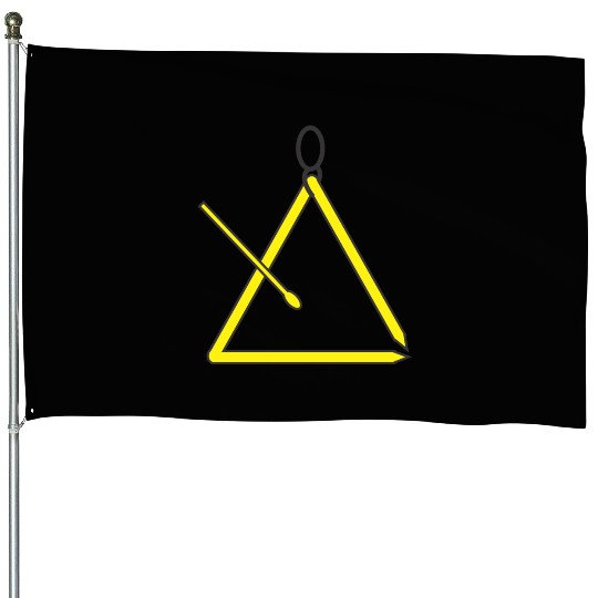 Triangle music instrument for orchestra House Flags