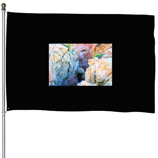 NatureScapes -In the Badlands of South Dakota #101 House Flags