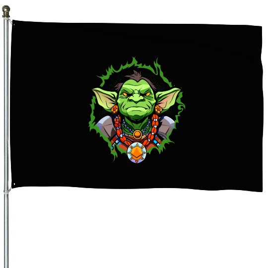 Green Goblin House Flags