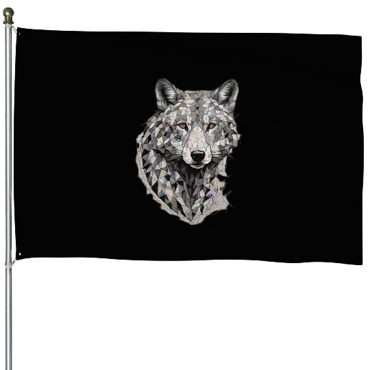 the wolf House Flags