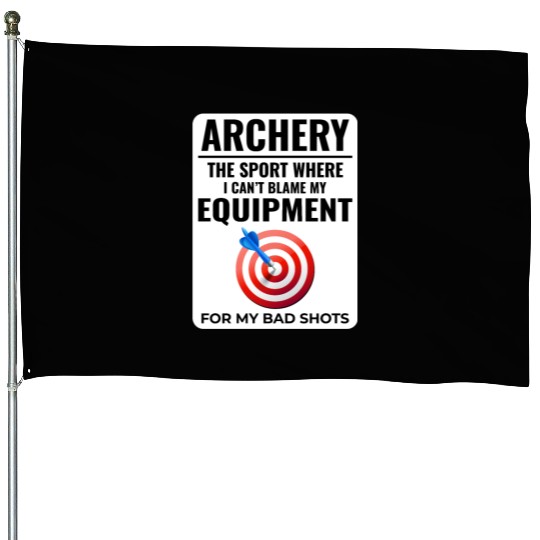 Archery Targets Archer Bullseye Shooting Sport House Flags