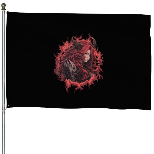 The Dragon Woman House Flags