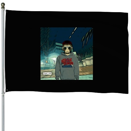 Gangsta Gorilla-Primate Jonez Gorilla Wear House Flags
