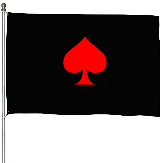 Red spade symbol House Flags