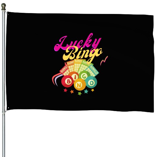 Lucky bingo House Flags