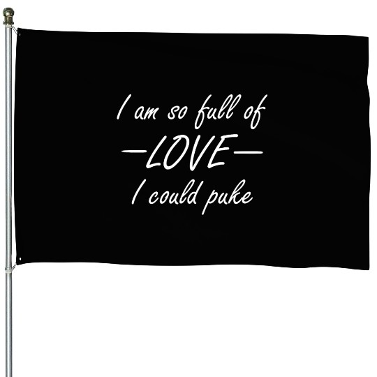 Valentine's Day Love Joke House Flags