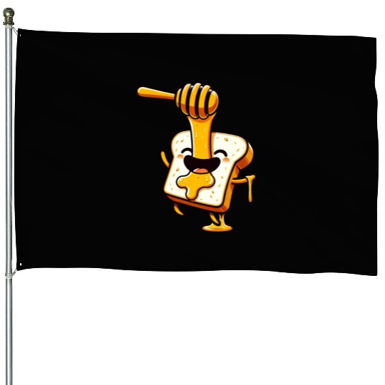 Toast with Honey Beekeeper Bee Honey House Flags