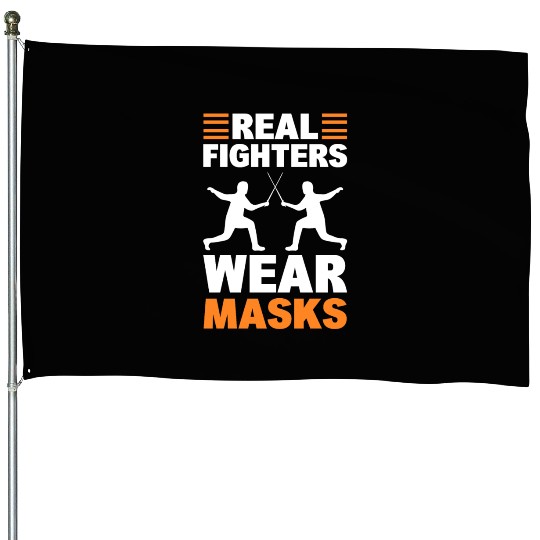 Fencing Sport Fencer House Flags