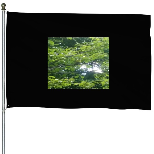 Camouflage Parakeet in Tree Gifts for Animal Lover House Flags