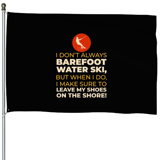 Barefoot Water Skiing Extreme Sports Barefooting House Flags