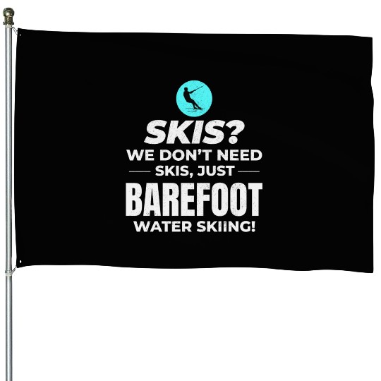 Barefoot Water Skiing Extreme Sports Barefooting House Flags