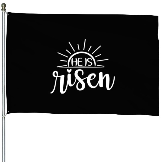 He Is Risen Sunrise Christian Easter Jesus House Flags