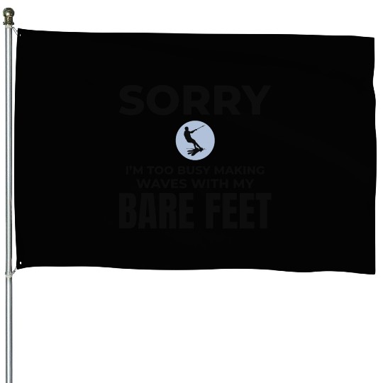Barefoot Water Skiing Extreme Sports Barefooting House Flags