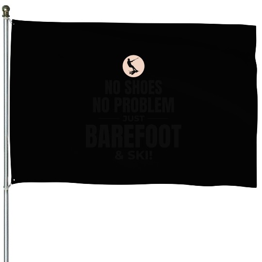 Barefoot Water Skiing Extreme Sports Barefooting House Flags