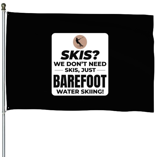 Barefoot Water Skiing Extreme Sports Barefooting House Flags