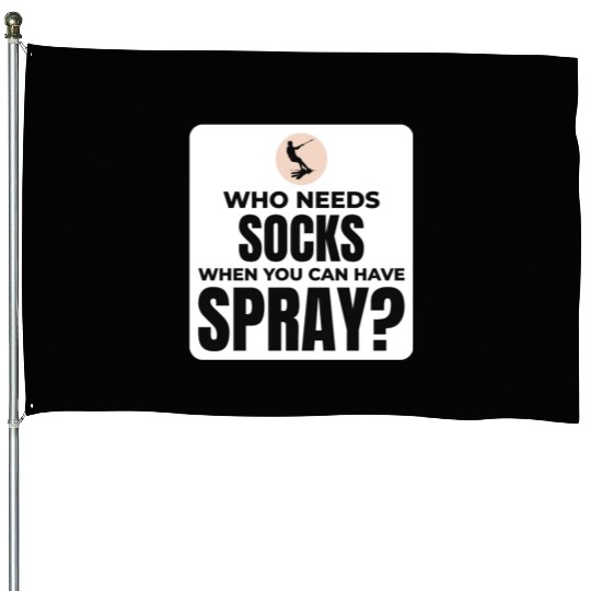 Barefoot Water Skiing Extreme Sports Barefooting House Flags