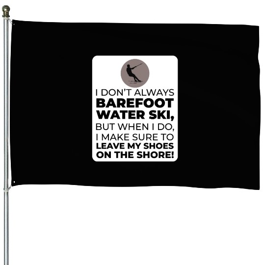Barefoot Water Skiing Extreme Sports Barefooting House Flags