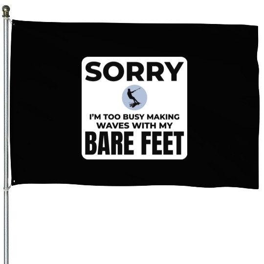 Barefoot Water Skiing Extreme Sports Barefooting House Flags