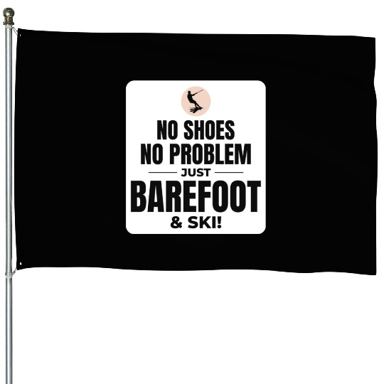 Barefoot Water Skiing Extreme Sports Barefooting House Flags