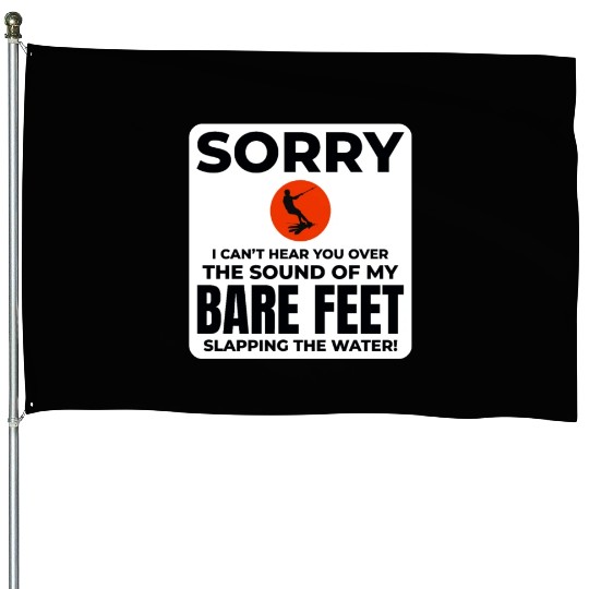 Barefoot Water Skiing Extreme Sports Barefooting House Flags