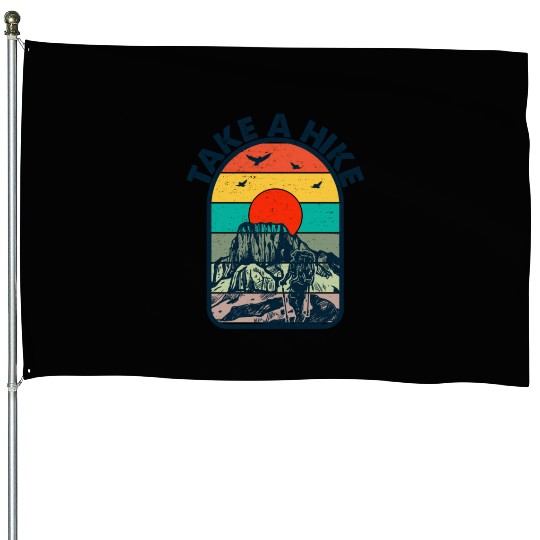 Take a Hike House Flags