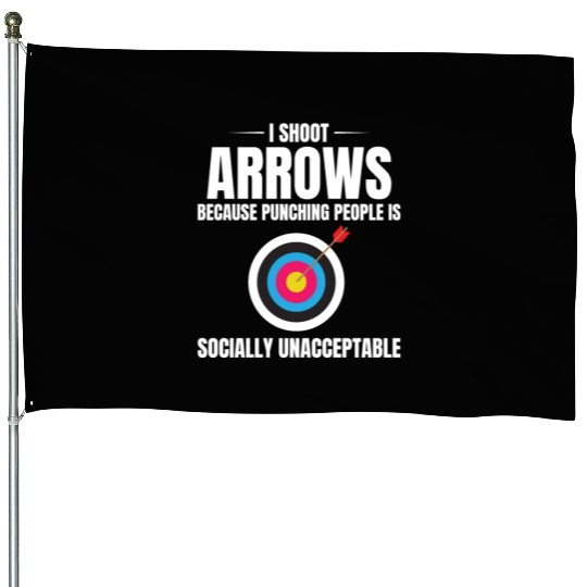 Archery Targets Archer Bullseye Shooting Sport House Flags