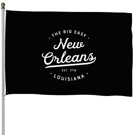 Classic Retro Vintage New Orleans Louisiana Big House Flags