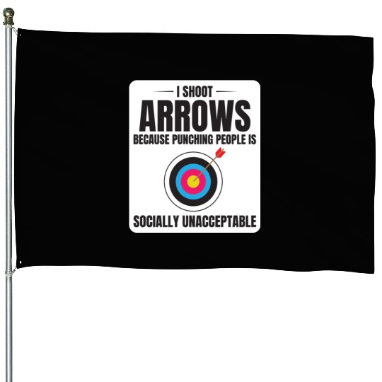 Archery Targets Archer Bullseye Shooting Sport House Flags
