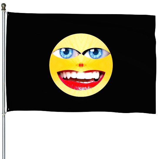 Smile Face Have a Nice Day Promote Happiness Joy House Flags