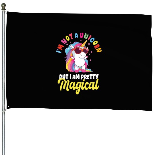 LGBTQ Rights Pride Month Unicorn Design House Flags