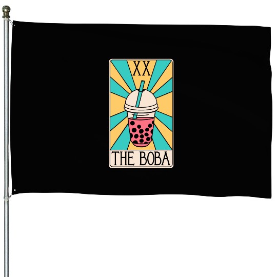 Boba Tarot Card - Bubble Tea House Flags