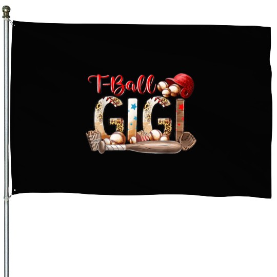 Leopard T-ball Gigi For Baseball Lover House Flags
