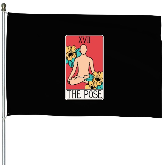 The Pose - Yoga Tarot Card House Flags