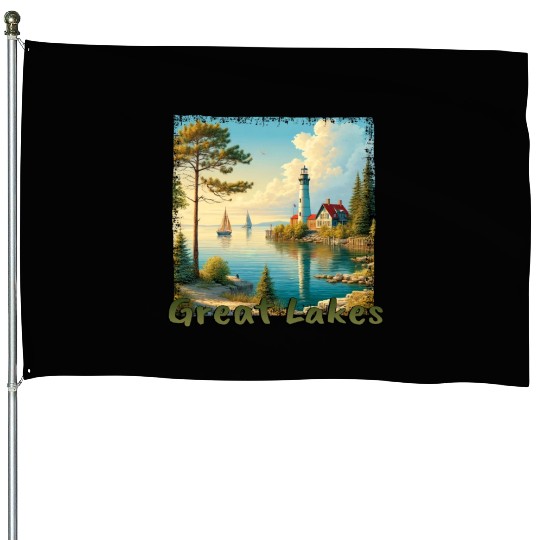 Great Lakes USA - Sailing and Motorboating House Flags