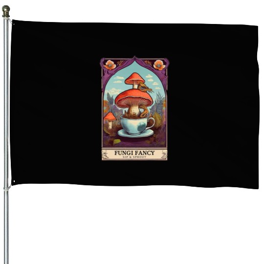 Fungi Fancy Tarot House Flags