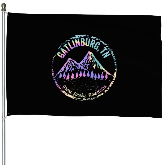 Gatlinburg Tennessee Great Smoky Mountain Souvenir House Flags