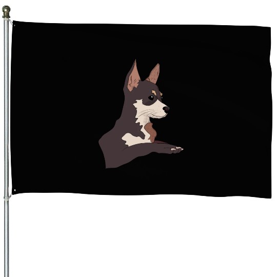 Adorable Chihuahua House Flags