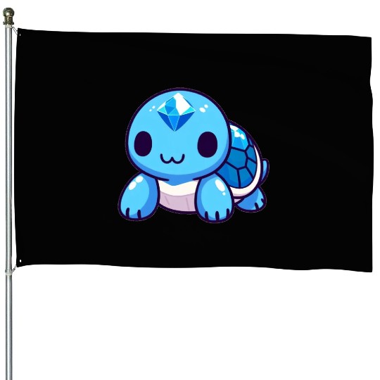 Sapphire Turtle House Flags