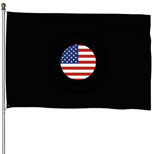 USA Made in America House Flags