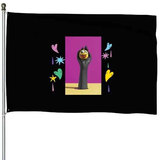 Creative and Humorous Illustration Design House Flags