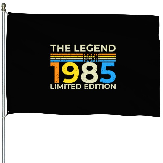 The Legend 1985 Logo Design Limited Edition House Flags