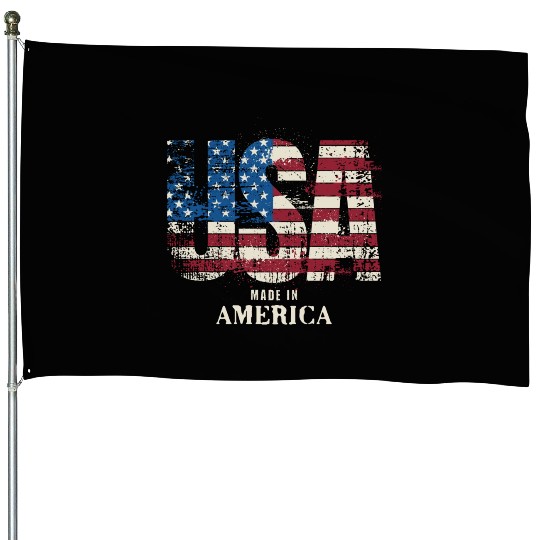 USA Made in America House Flags