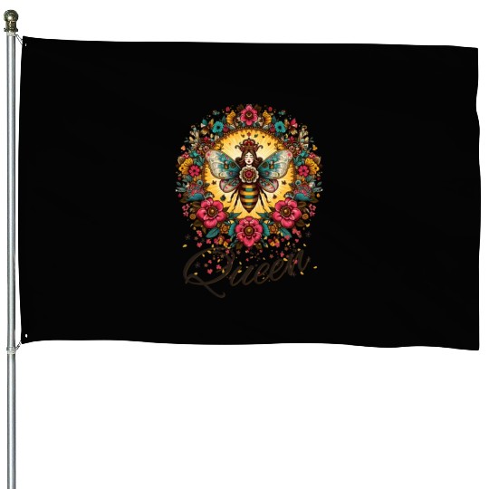 Queen Bee Jewelry Jewels Cute Beekeeping Beekeeper House Flags