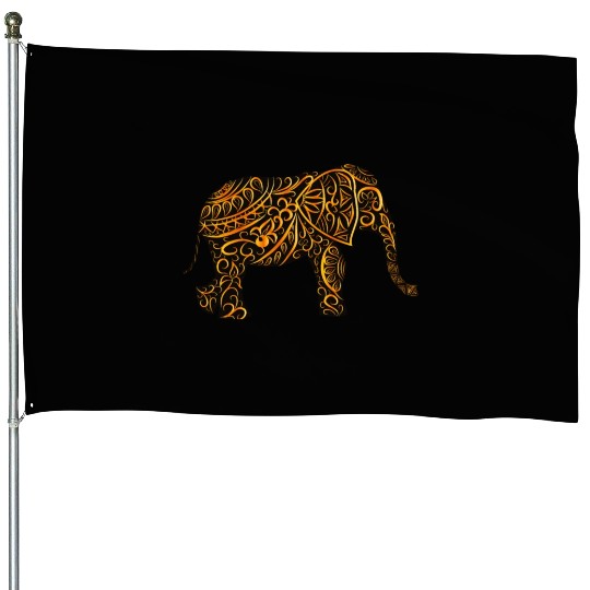 Elephant warm,African Elepha, Africa Elepha House Flags