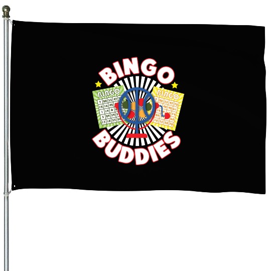 Bingo Player Besties Friends Bingo House Flags