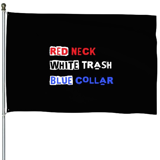 Red White Blue House Flags