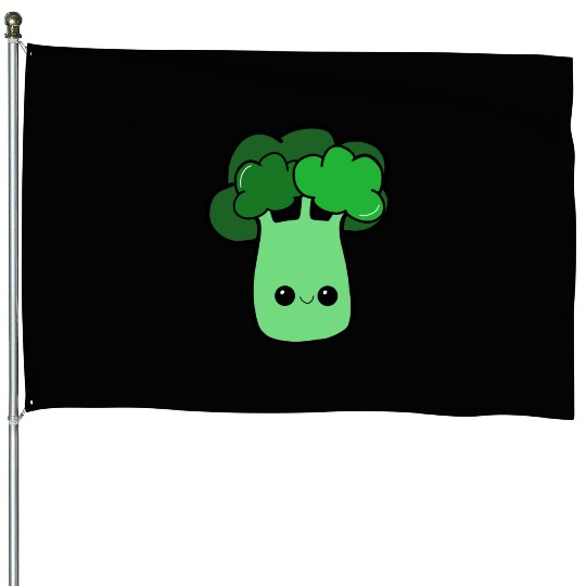 Cute Loves Broccoli Veggie Gardening Adult Kids To House Flags
