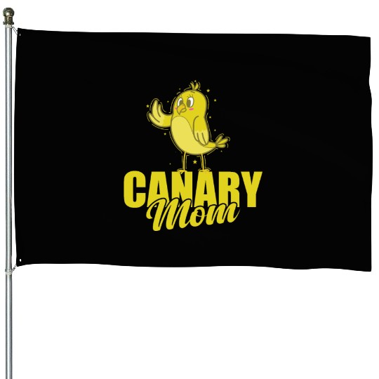 Canary Bird Mom House Flags