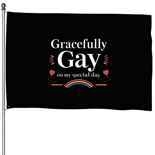 Birthgay Gay Pride Flag Pride Month Equal Rights House Flags