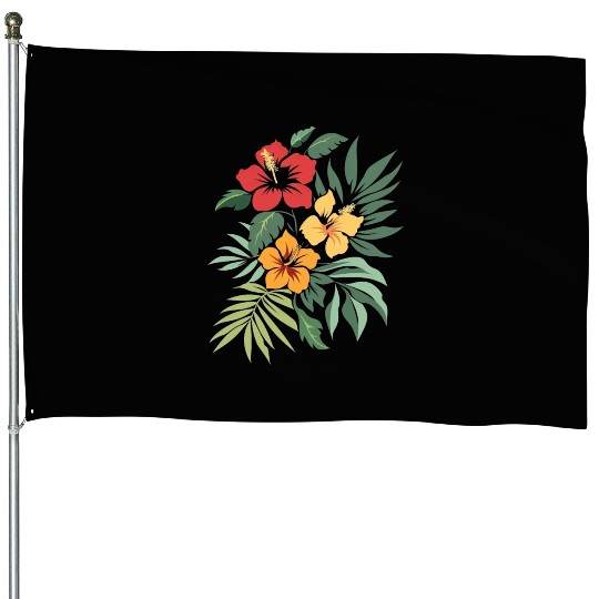Hibiscus House Flags